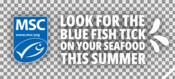 Look for the blue fish tick on your seafood this Summer