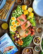 Sockeye Salmon Nicoise Salad from Influencer @ZimmysNook_Loblaws_Presidents Choice_NSM2021