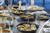Dinner table with oysters - USA Oyster Fishery