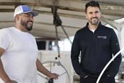 Raz Halili and crew on oyster boat - USA Oyster Fishery