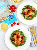 Wild Haddock with Cherry Tomatoes and Vegetables Recipe from influencer @ JuliaRecipes_Walmart_Great Value Wild Haddock_HOT 2022