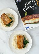 Miso Glazed Cod with Rice and Baby Bok Choy Recipe from influencer @Christinaiaboni_rd_Costco_High Liner Miso Glazed Cod_HOT 2022