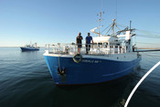 Trawler at sea CMYK PRINT