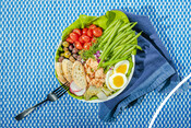 Salmon Niçoise Salad - Seafood Recipe - Lifestyle Photography