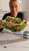 Mediterranean Inspired Tuna Salad Lettuce Wraps from influencer @SneakyMommies_Ocean's MSC Certified Light Tuna Launch