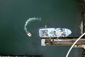 Albacore Tuna Fishing Boat overhead shot - AAFA fishery
