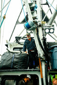 Jack Vantress on fishing boat - AAFA fishery