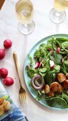 President's Choice Scallops Sustainable Winter Salad Recipe from influencer @NutritionBlooms_NSM 2022