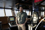 Tim Shapley portrait - F/V Blue North visit