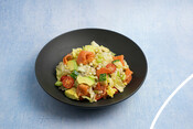 Chef Charlotte's Recipe for Israeli Couscous Chopped Salad with Smoked Salmon