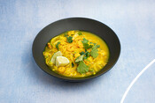 Chef Charlotte's Recipe for Coldwater Shrimp, Turmeric and Rice Noodle Soup (Ocean Cookbook 2023)