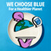Customizable Partner Graphics (Various Formats) - Cloche + Partner Product Graphic - I Choose Blue - Earth Month Campaign 2024